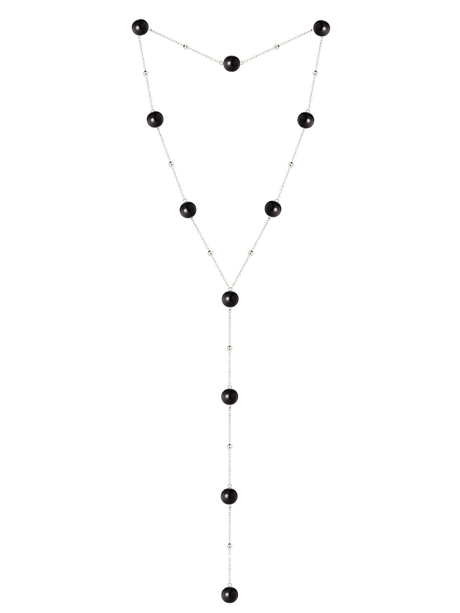 Сотуар Forever Black из натурального черного агата