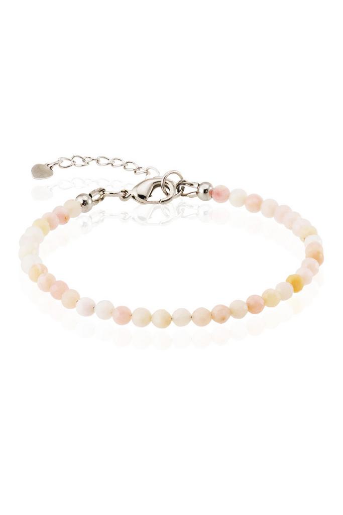 Браслет Miniature Rose из миниатюрного розового опала ювелирной огранки