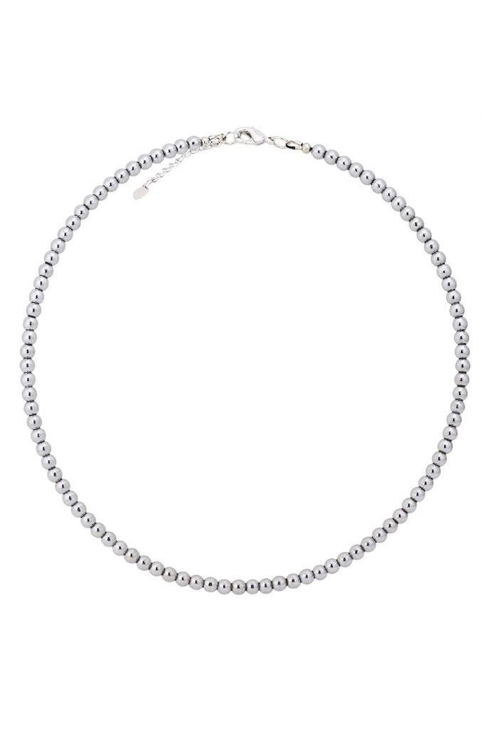 Чокер Miniature Silver из натурального миниатюрного гематита