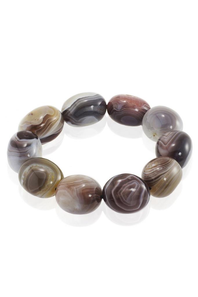 Браслет Forever Botswana Grand из натурального агата Ботсвана природной формы