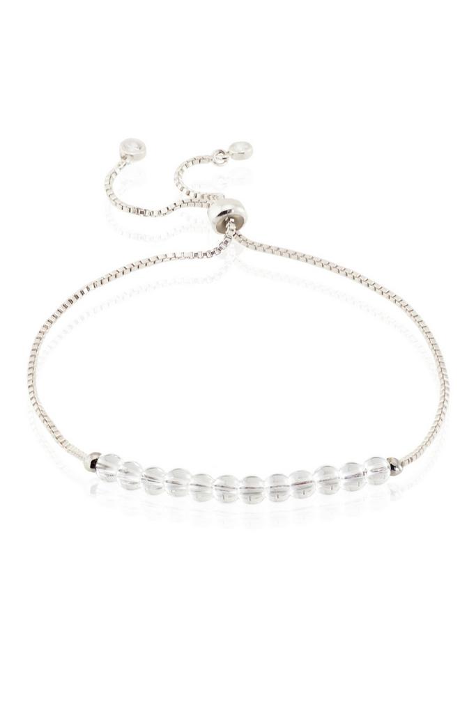 Браслет Miniature Crystal Chain из горного хрусталя на цепочке