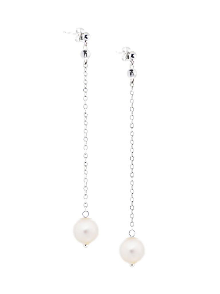 Серьги Silver Pearl Long из натурального жемчуга