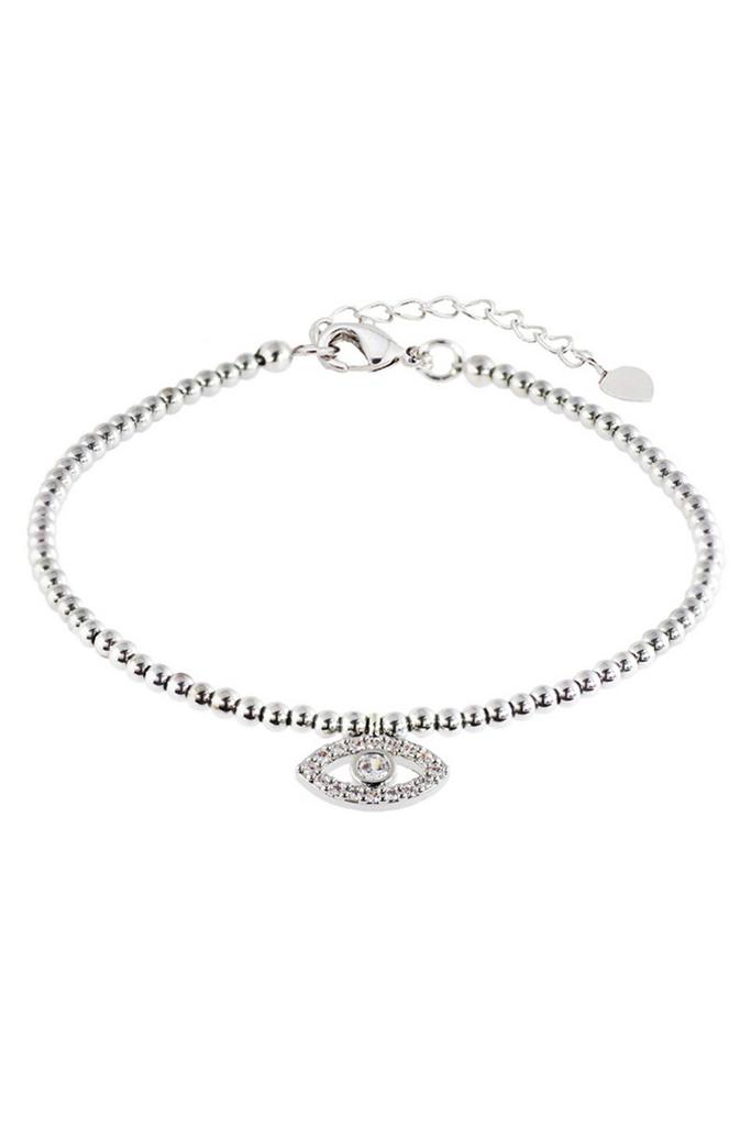 Браслет Talisman Eye из миниатюрного природного гематита с подвеской "Глаз"