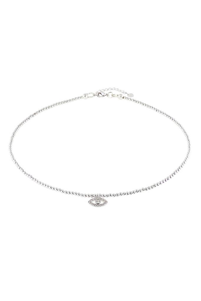 Чокер Talisman Eye из миниатюрного природного гематита с подвеской "Глаз"