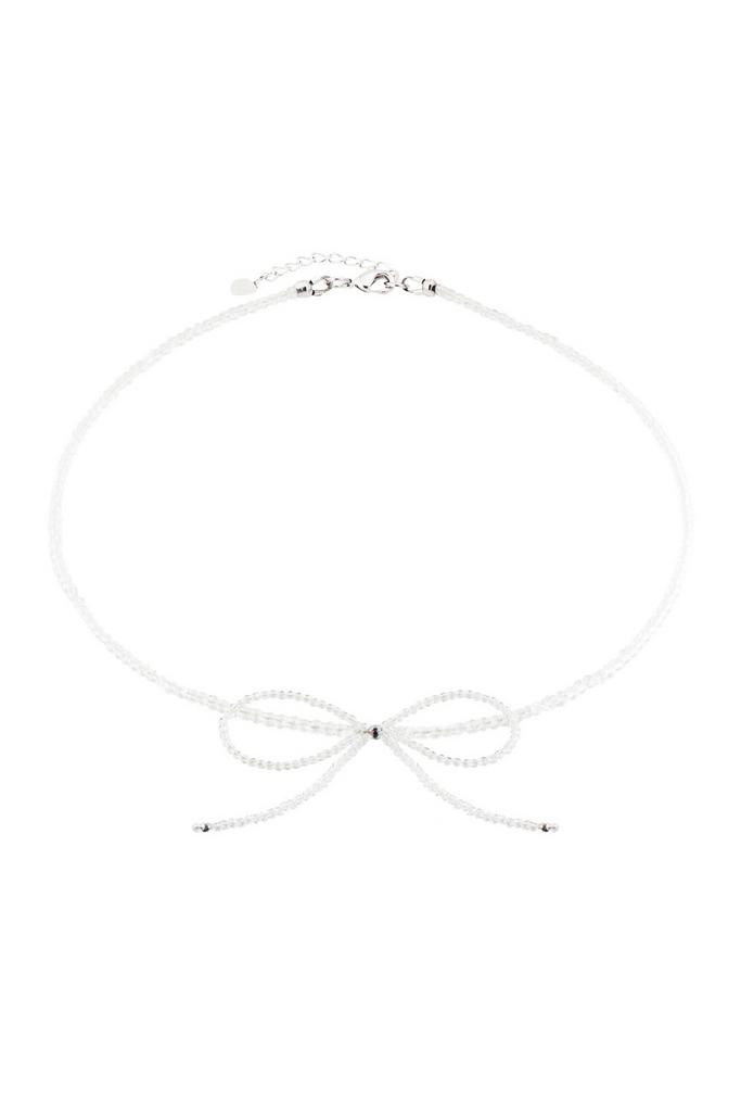 Чокер Miniature Bow Crystal с бантом из горного хрусталя ювелирной огранки