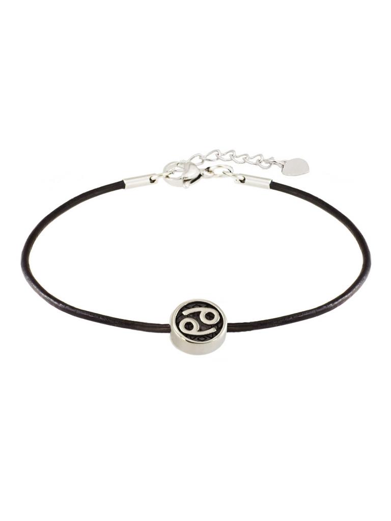 Браслет Zodiac Рак из натуральной кожи