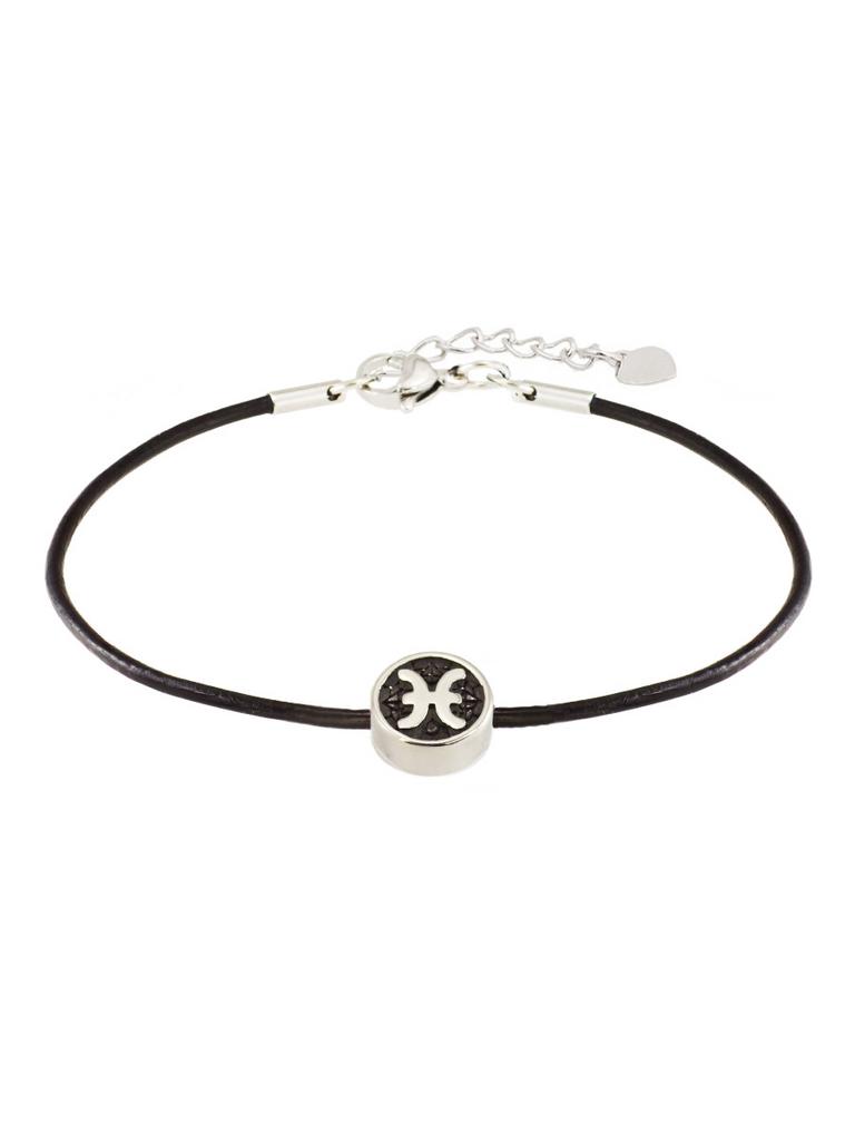 Браслет Zodiac Рыбы из натуральной кожи