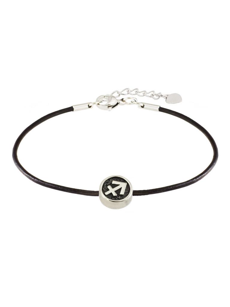 Браслет Zodiac Стрелец из натуральной кожи