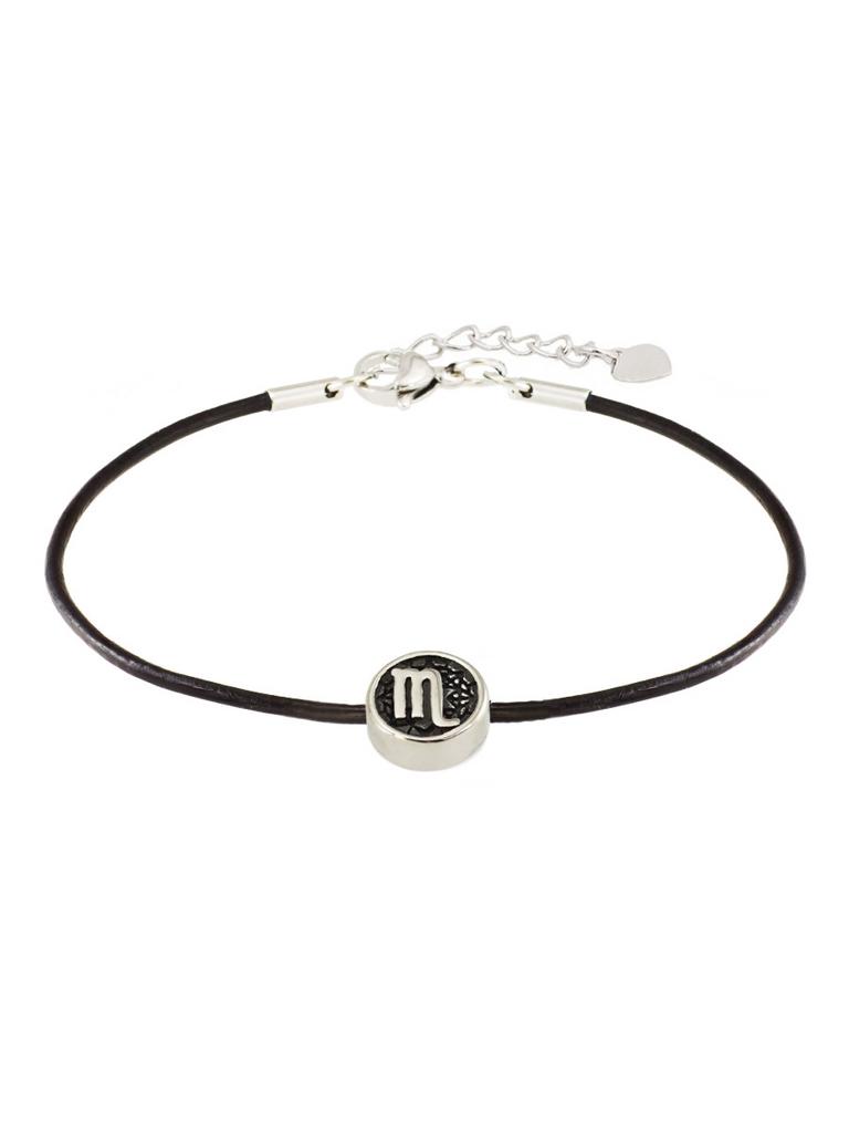 Браслет Zodiac Скорпион из натуральной кожи