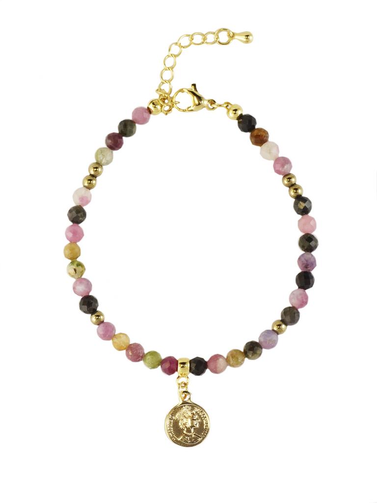 Браслет Golden Age (Rose) из турмалина