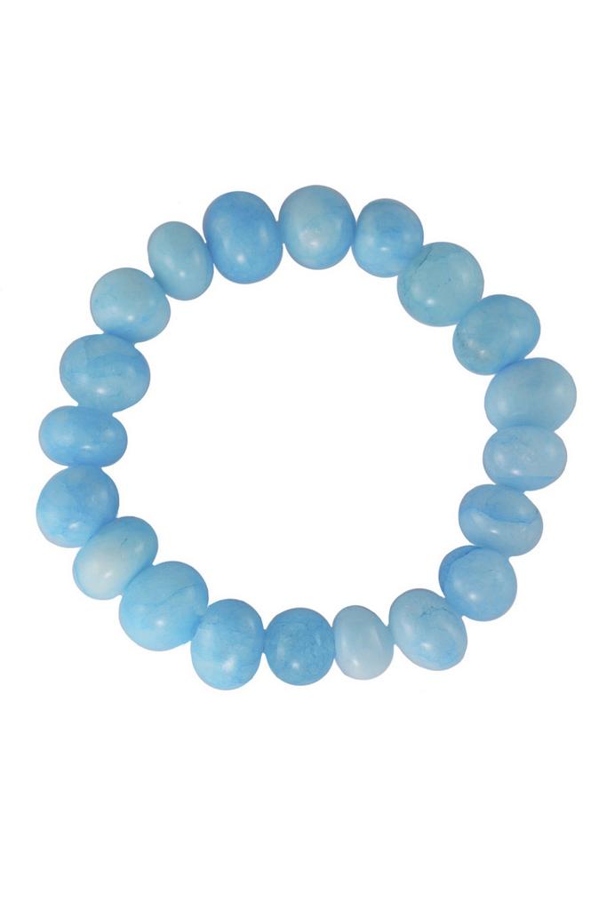 Браслет Caramel Blue из голубого агата