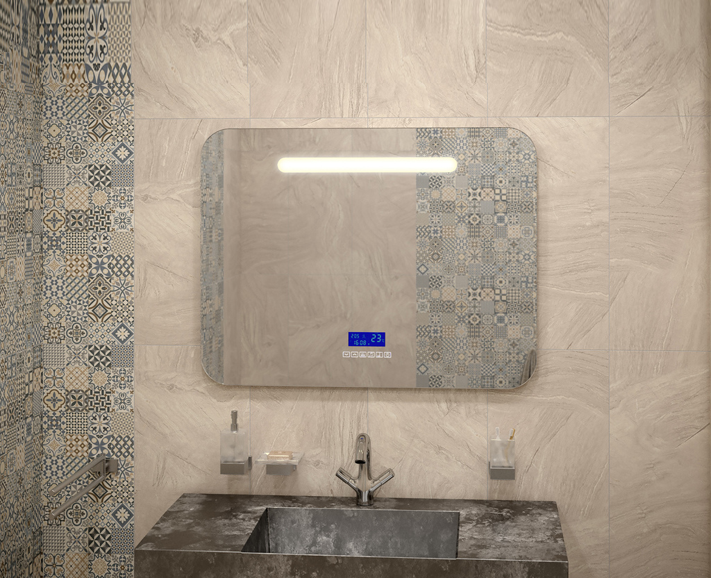 Зеркало Continent Melody LED c много функциональной панелью