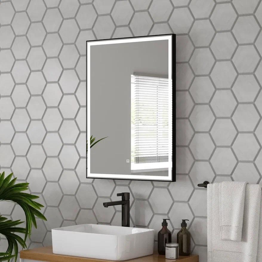 Зеркало Continent Strong Black LED