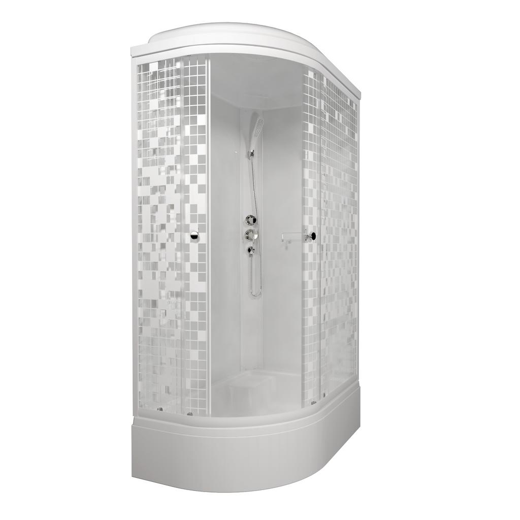 Душевая кабина Triton  Коралл В3 120*80 правая Мозаика