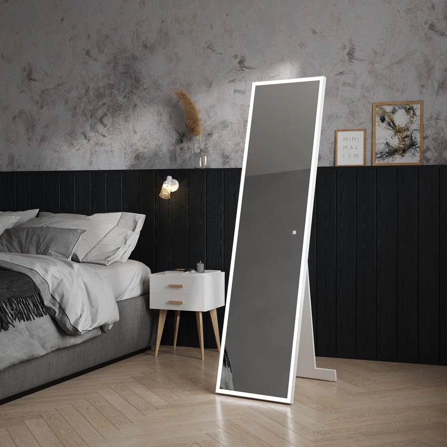 Зеркало Continent Tower White LED