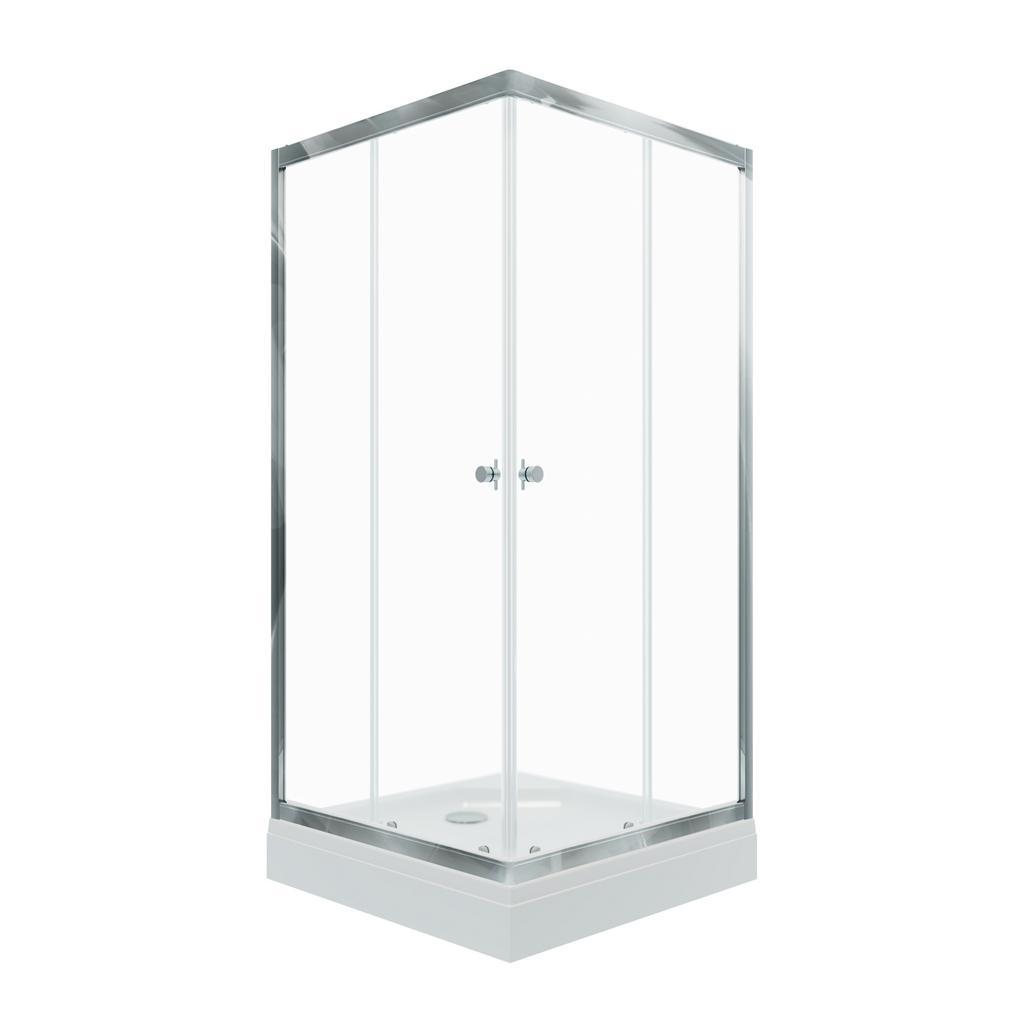 Душевое ограждение Triton Вента Хром А1 100*100 Прозрачный