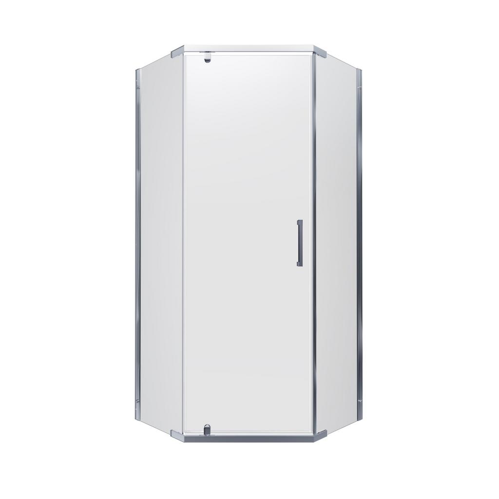 Душевое ограждение Triton без поддона Дека Хром А1 90*90 Прозрачный