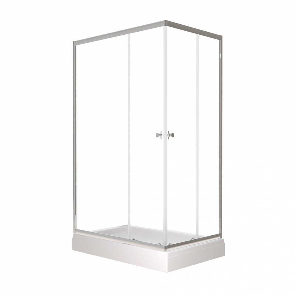 Душевое ограждение Triton Вента Хром А1 100*80 (ПД46) Прозрачный