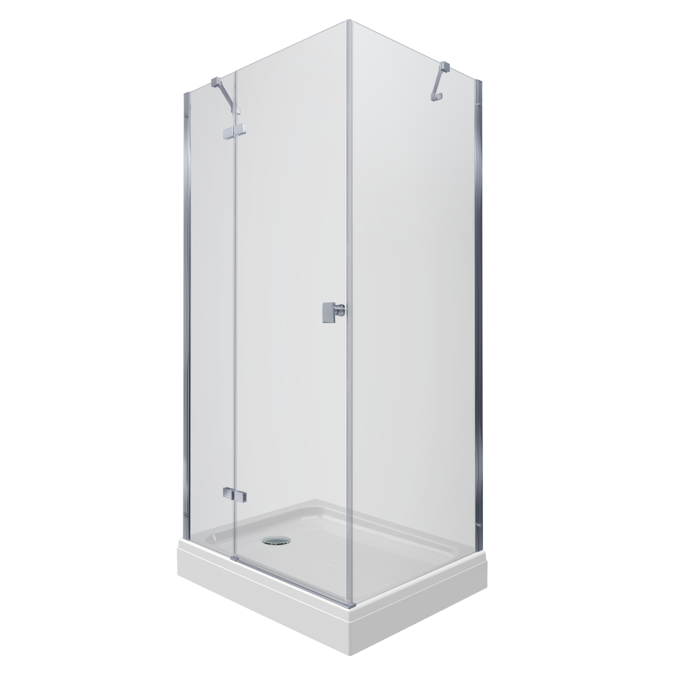 Душевое ограждение Triton Брава Хром А1 120*80 Прозрачный