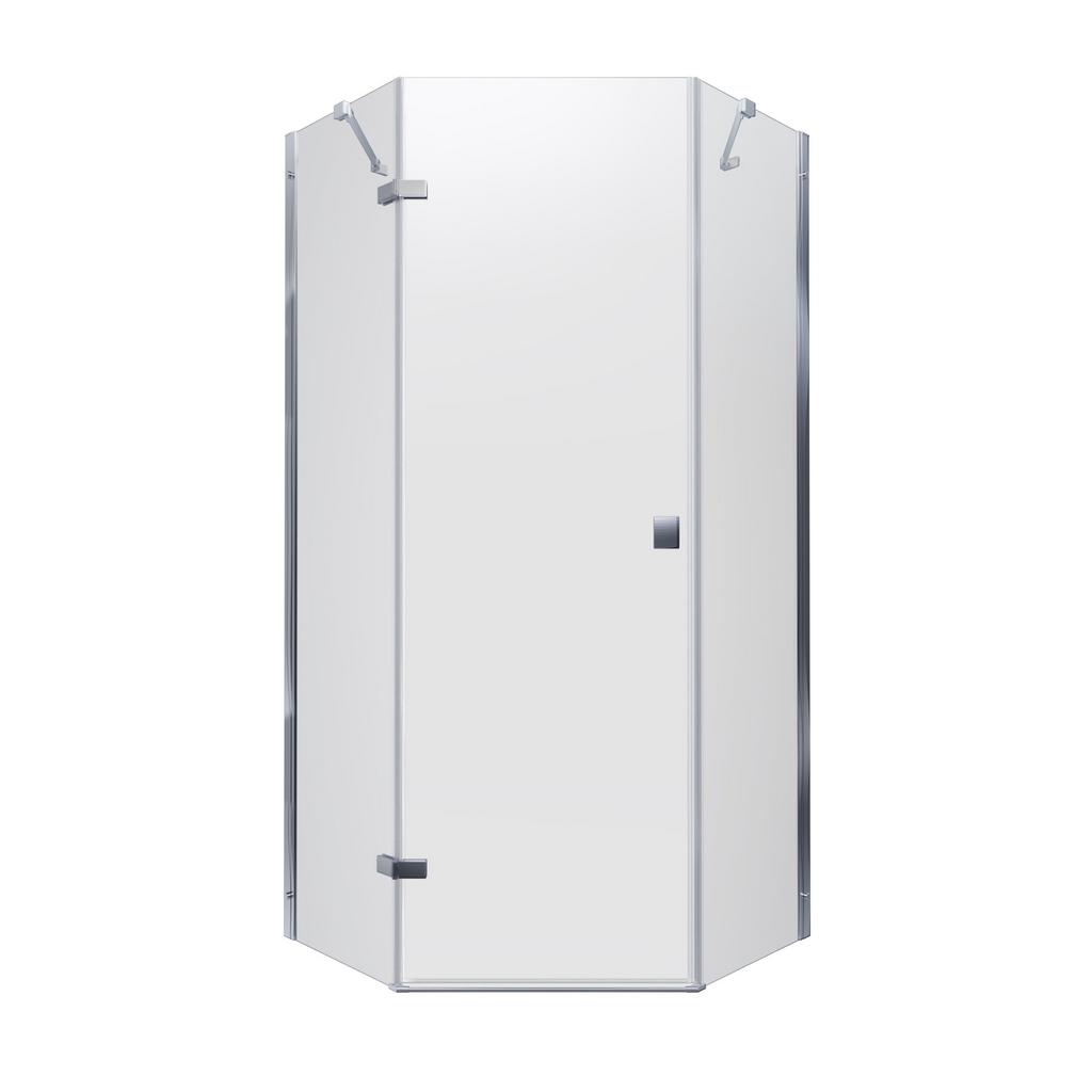 Душевое ограждение Triton без поддона Сигма Хром А1 90*90 Прозрачный
