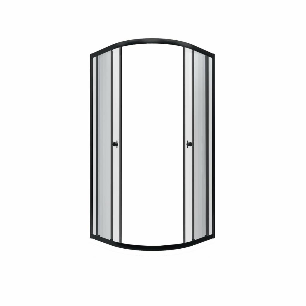 Душевое ограждение Triton без поддона Альфа Блэк А1 100*100 Прозрачный