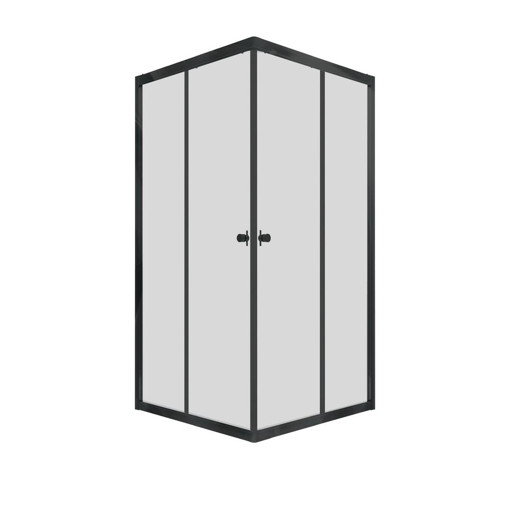Душевое ограждение Triton без поддона Вента Блэк А1 100*100 Прозрачный