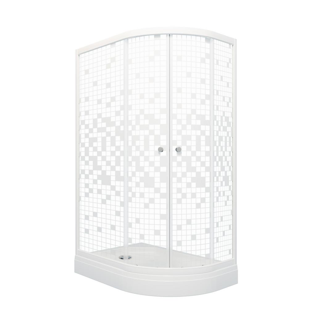 Душевое ограждение Triton Коралл А1 120*80 левая Мозаика