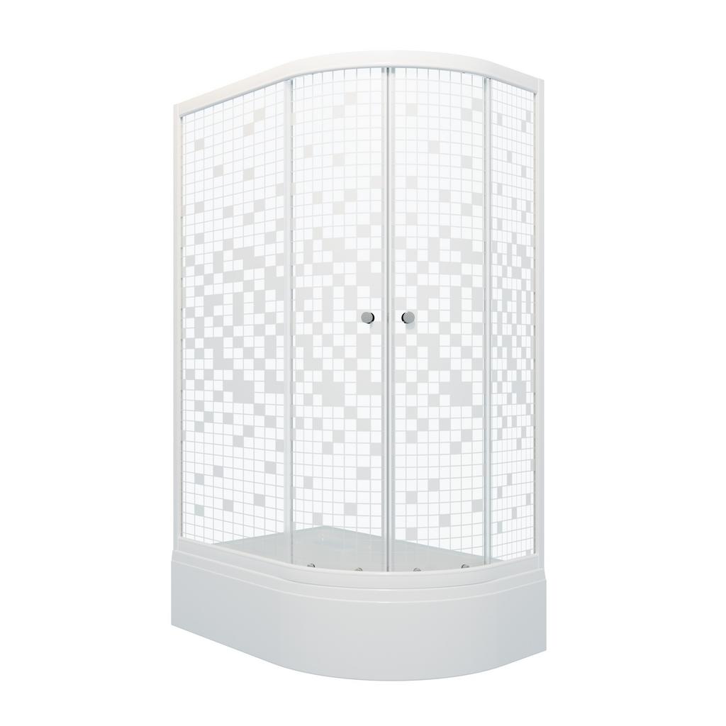 Душевое ограждение Triton Коралл B1 120*80 левая Мозаика