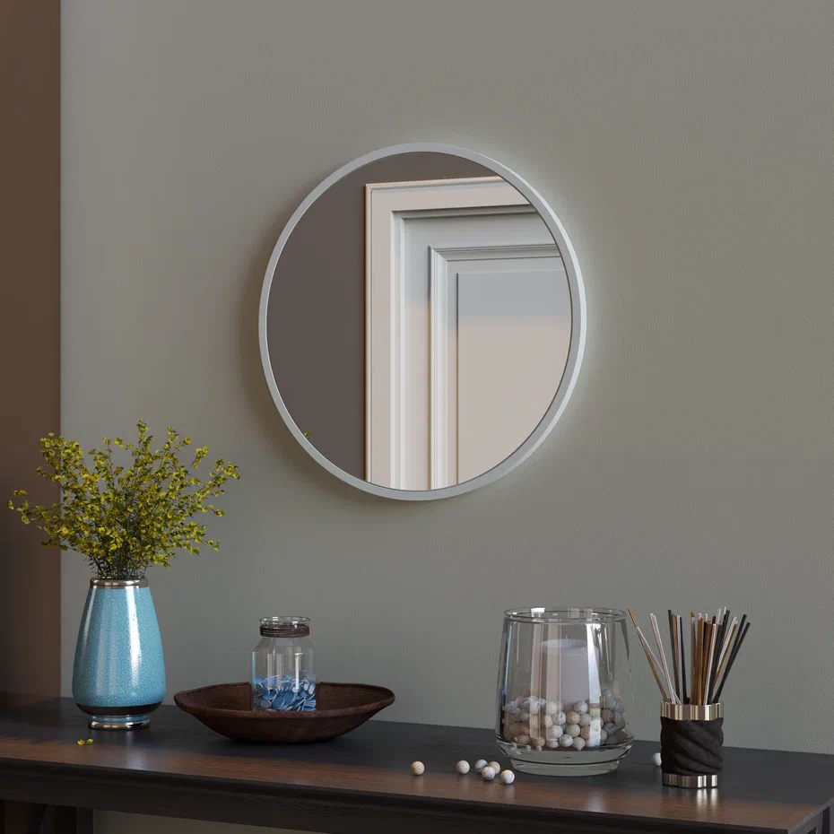 Зеркало Continent Мун белое