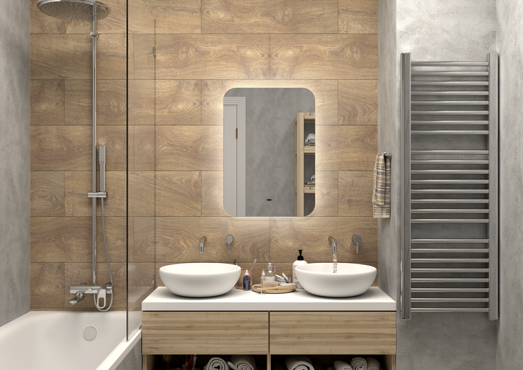 Зеркало Continent Burzhe LED холодная подсветка