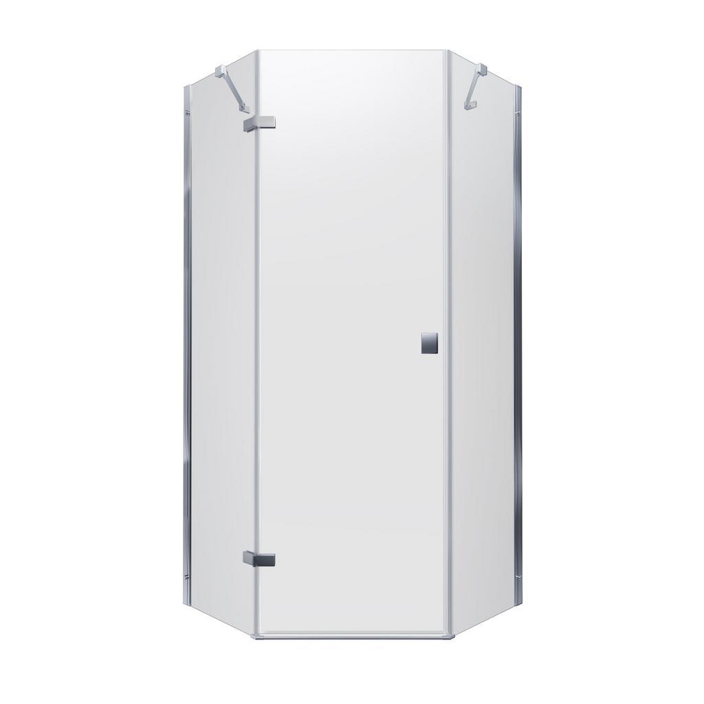 Душевое ограждение Triton без поддона Сигма Хром А1 100*100 Прозрачный