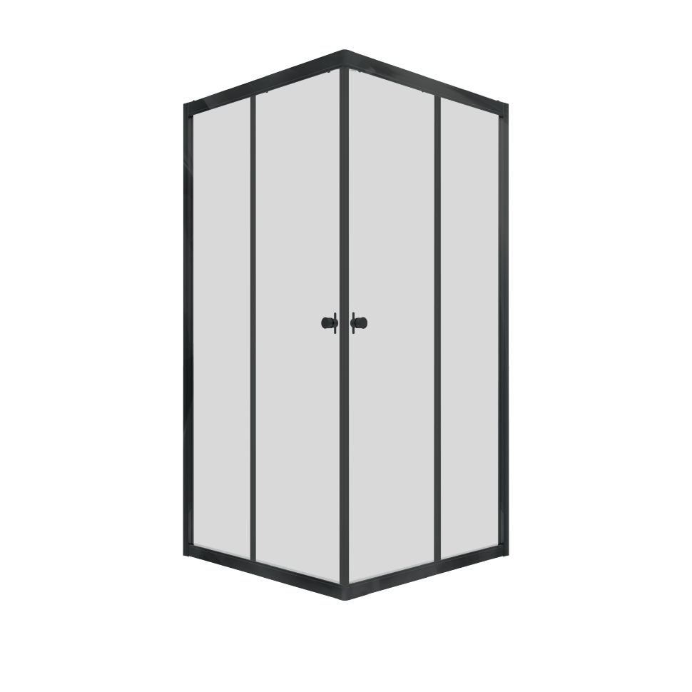 Душевое ограждение Triton без поддона Вента Блэк А1 80*80 Прозрачный