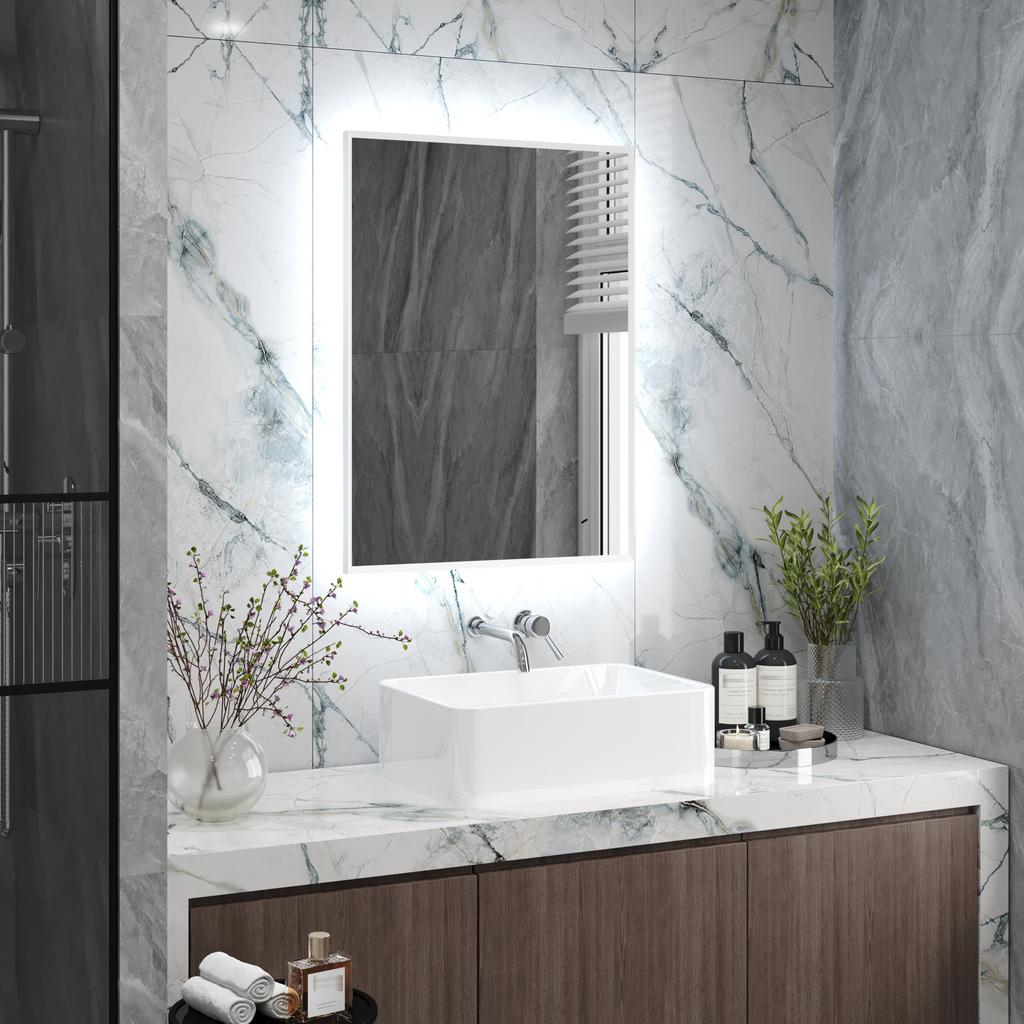 Зеркало Continent Meridian LED белое