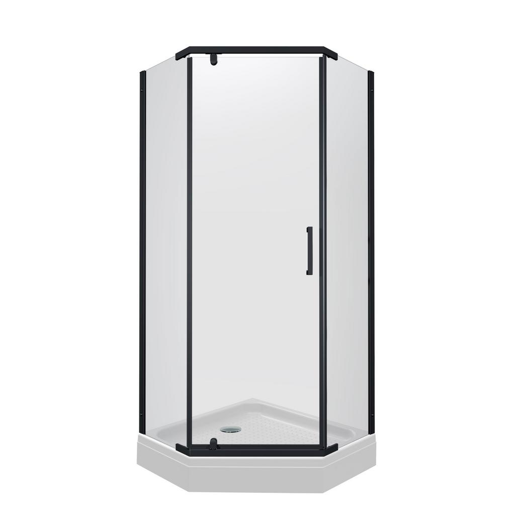 Душевое ограждение Triton Дека Блэк А1 90*90 Прозрачный