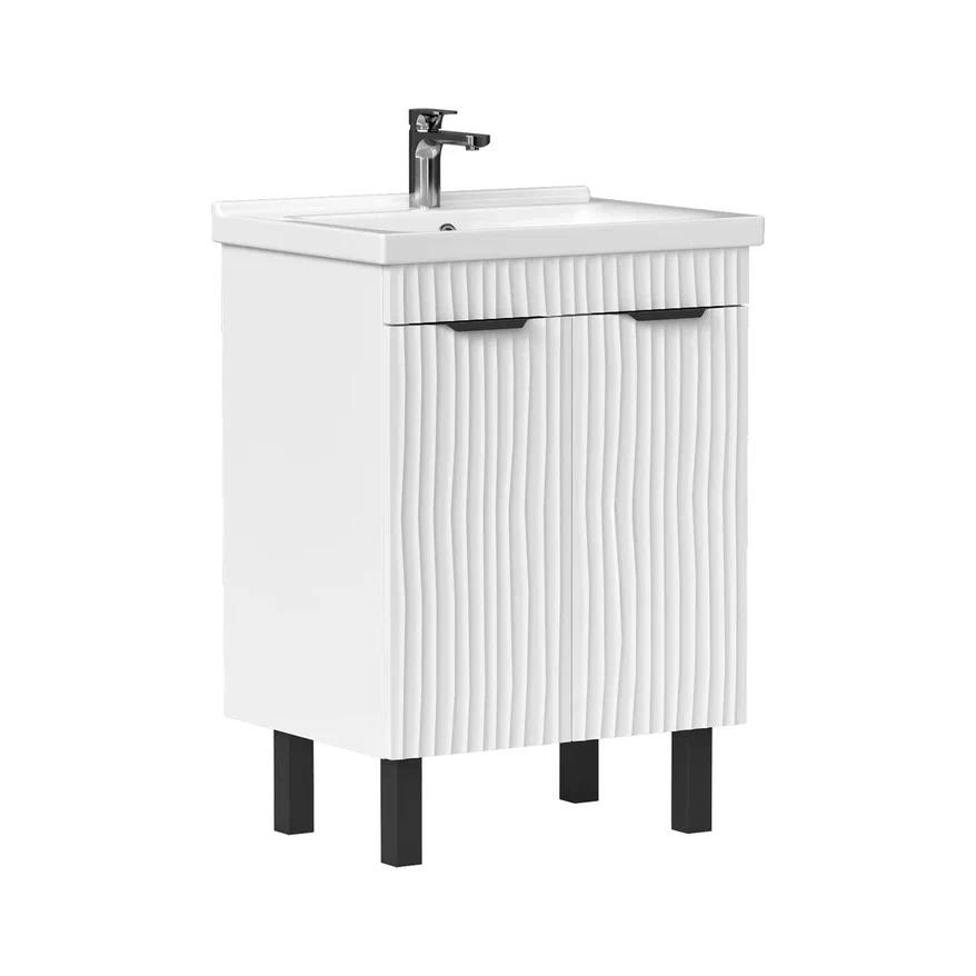 Тумба напольная VOLNA Lotty 60.2D белая (Миранда)