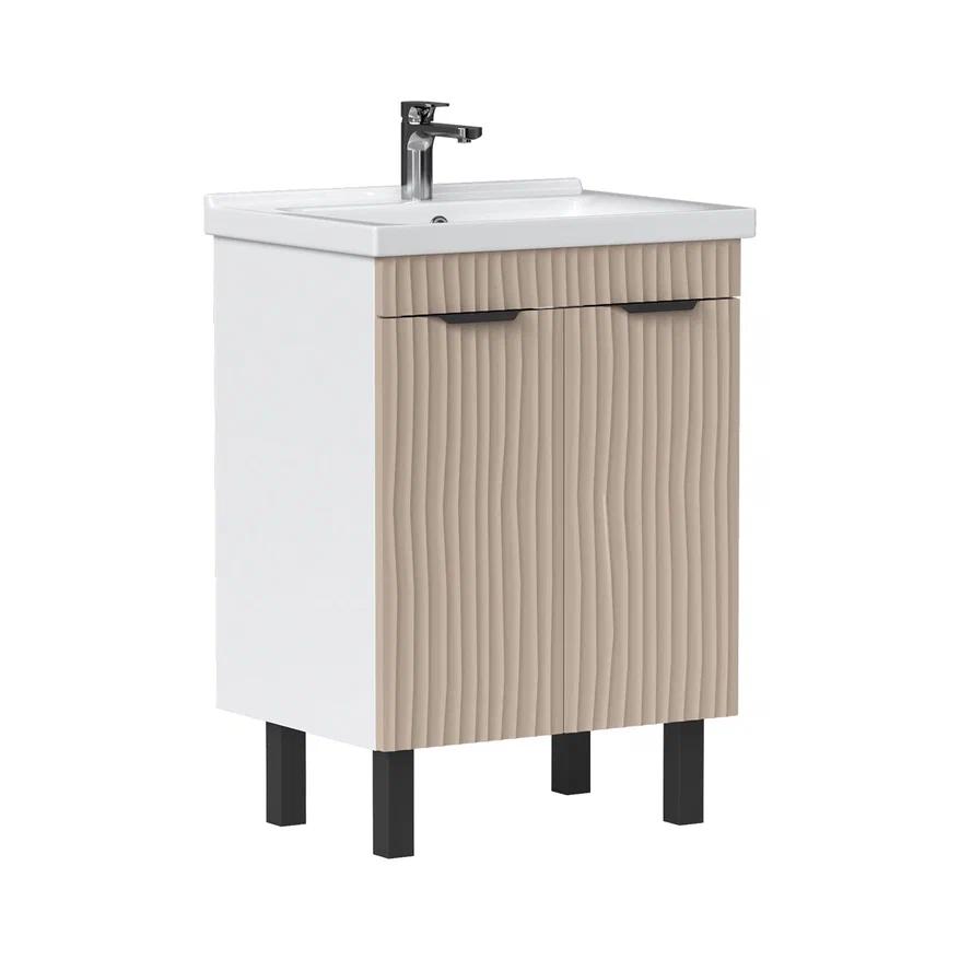 Тумба напольная VOLNA Lotty 60.2D латте (Миранда)