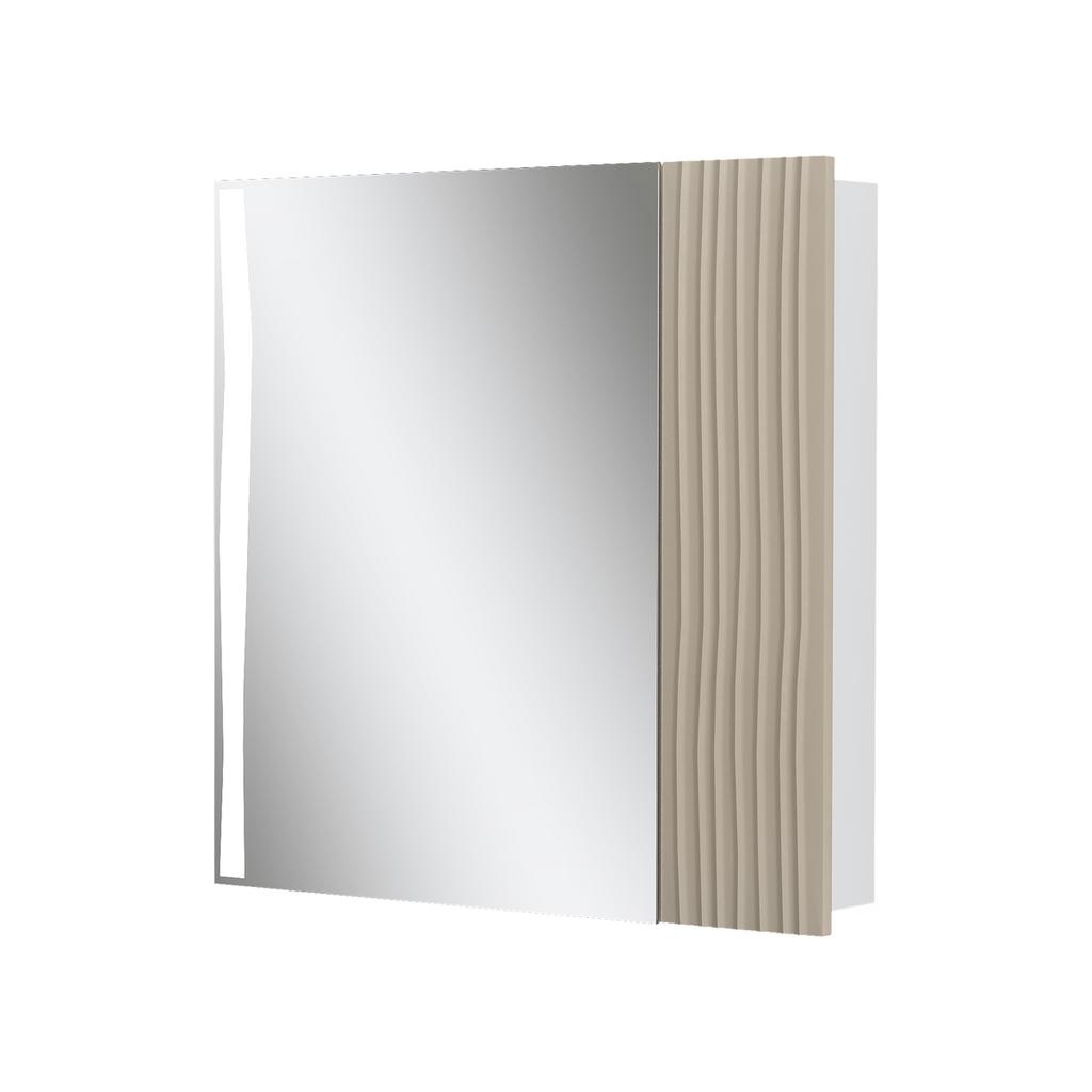 Шкаф зеркальный Lotty LED 80, латте