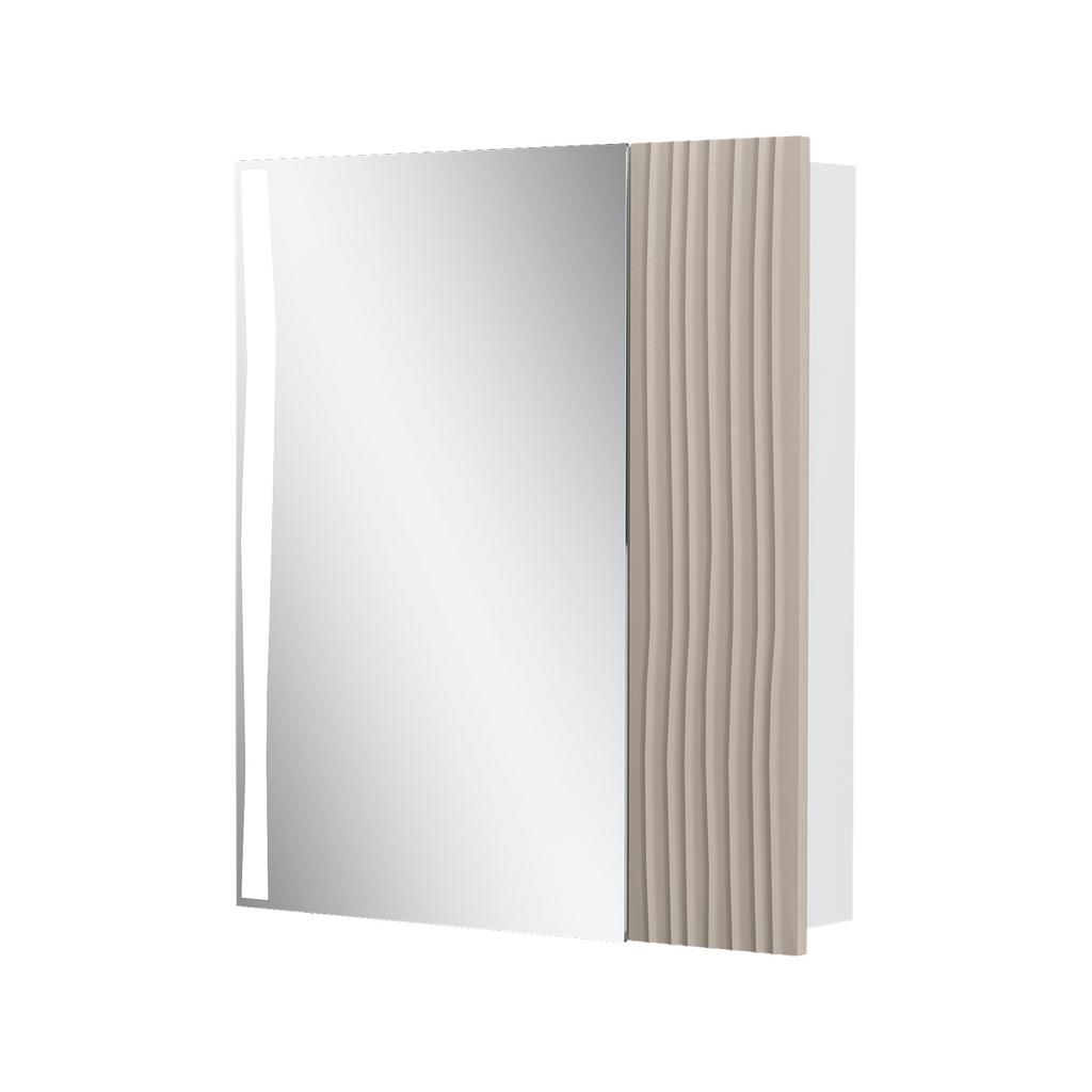 Шкаф зеркальный Lotty LED 70, латте