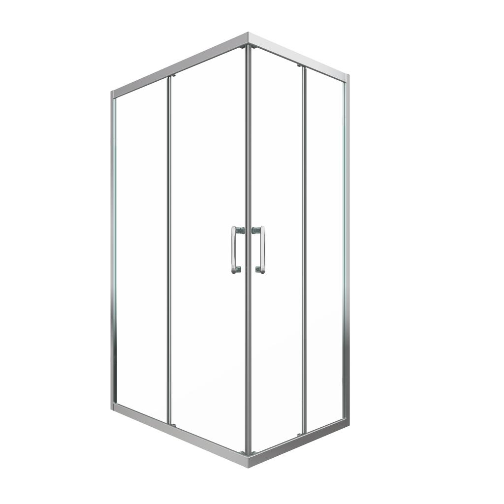 Душевое ограждение Triton без поддона Фикс-Хром 120*80 Прозрачный