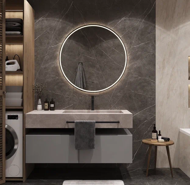 Зеркало Continent Lumina Led D1000