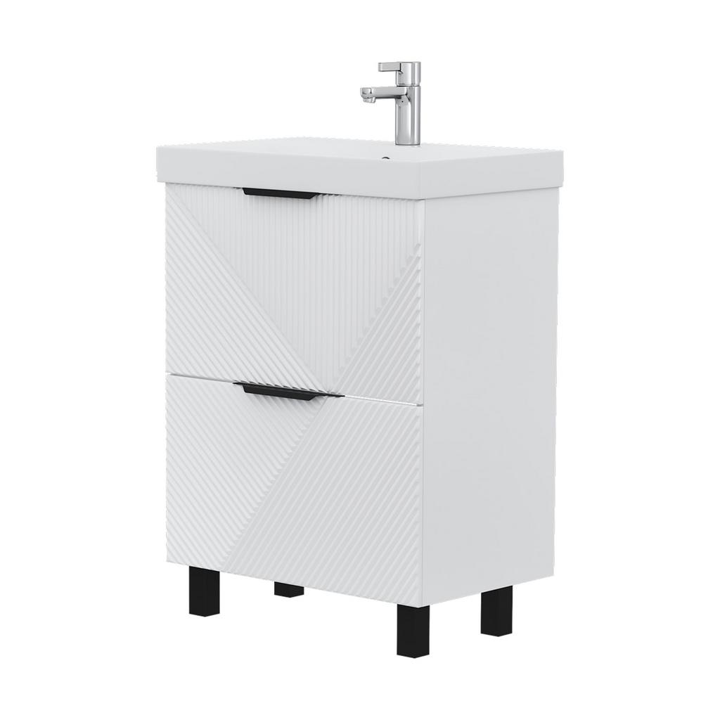 Тумба напольная VOLNA Geometry 60.2Y белый (9696)