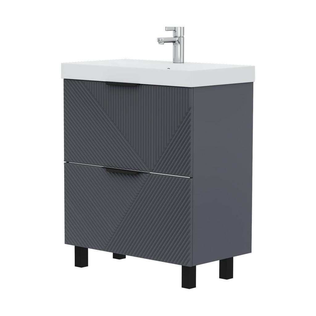 Тумба напольная VOLNA Geometry 70.2Y графит (9696)