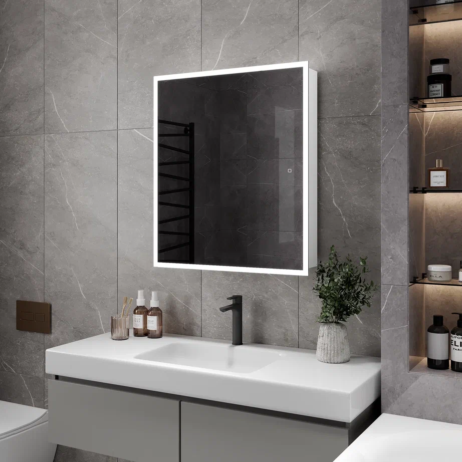 Зеркало-шкаф Continent Reflex LED 700*800