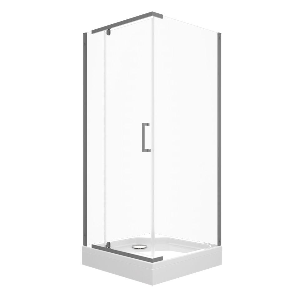 Душевое ограждение Triton Терра-Графит 90*90 Прозрачный