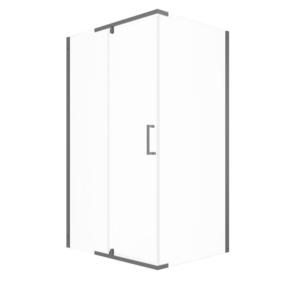 Душевое ограждение без поддона Triton Терра-Графит 120*90 Прозрачный