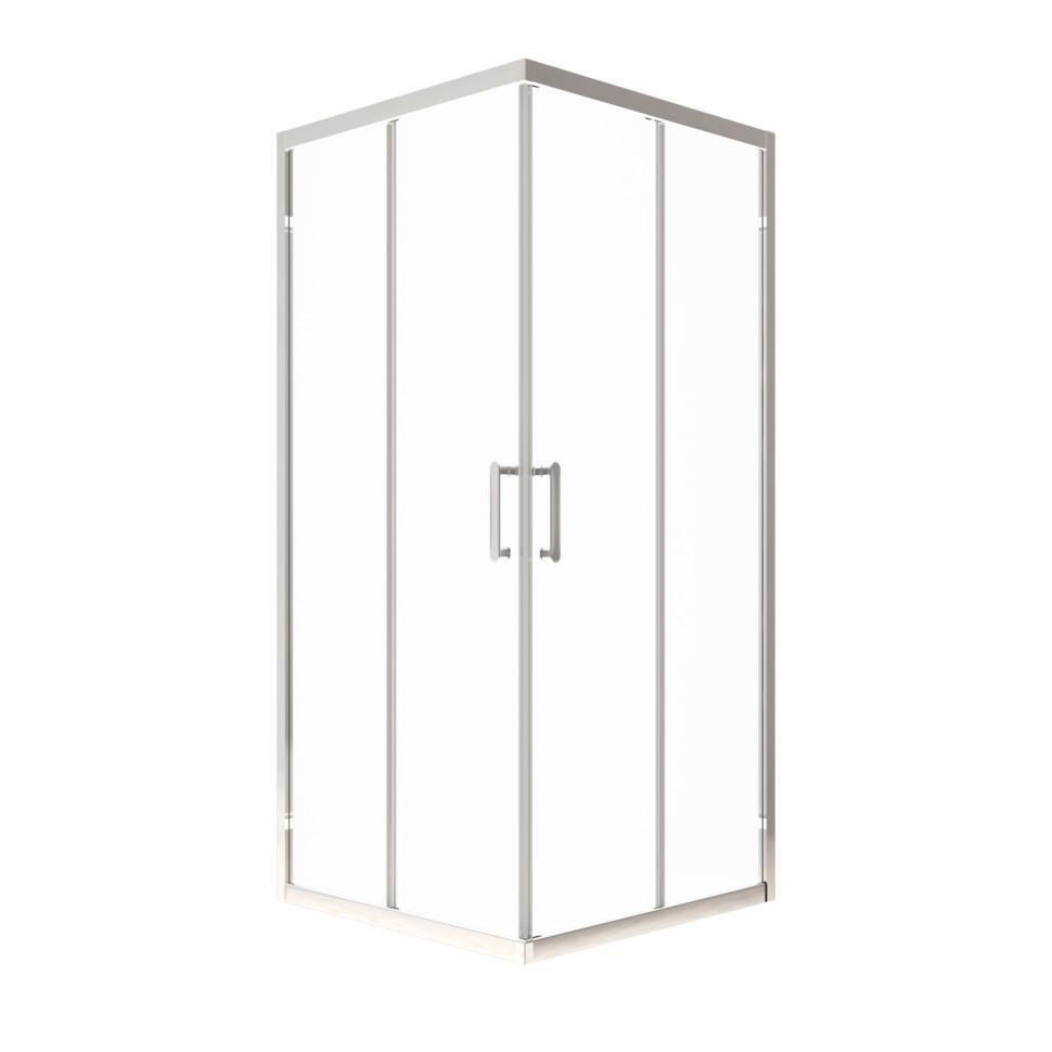 Душевое ограждение Triton без поддона Фикс-Хром 80*80 Прозрачный