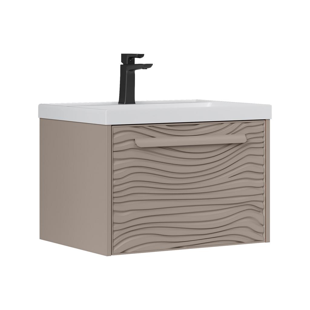 Тумба подвесная EQUIL Gleam 60.1Y, амарок/дуб вотан