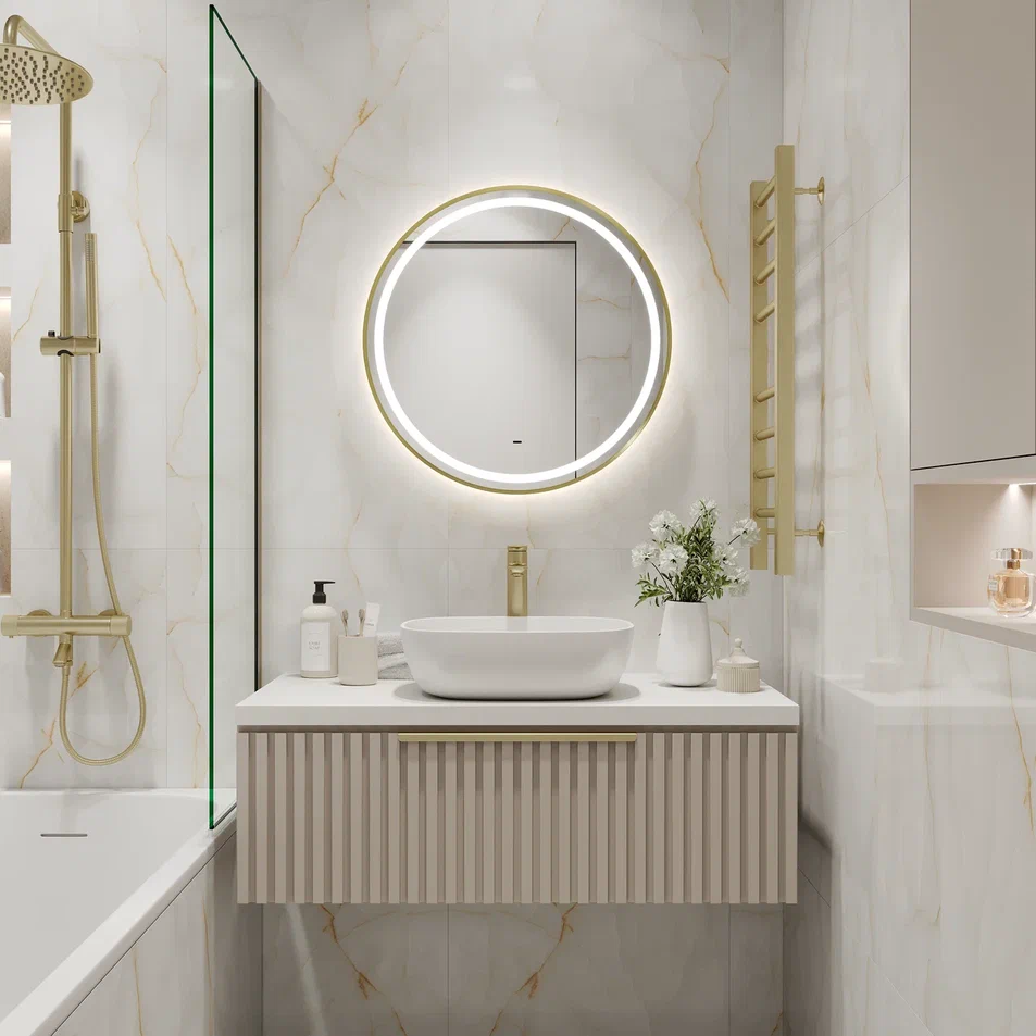 Зеркало Continent Tior Gold D600