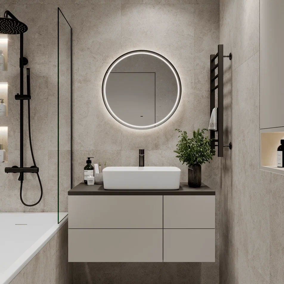 Зеркало Continent Tior Black D700