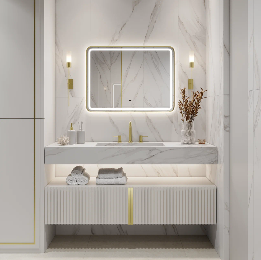 Зеркало Continent Aliro Gold 800х600